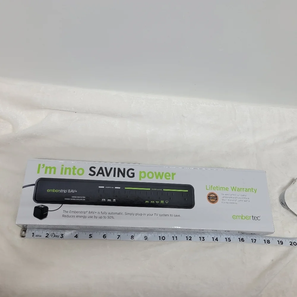 Surge protected Power Strip emberstrip 8 AV+ New in box - Picture 8 of 8
